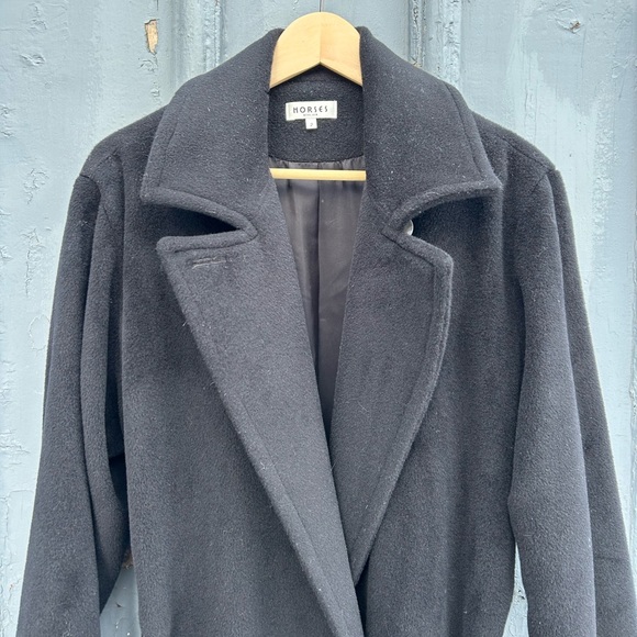 Horses Atelier Oversized black “The Winter” wool Coat, size “2” - Picture 7 of 15